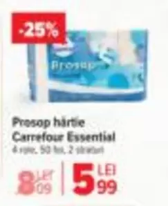 Prosop hartie