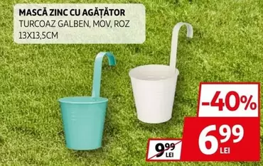 MASCĂ ZINC CU AGĂȚĂTOR