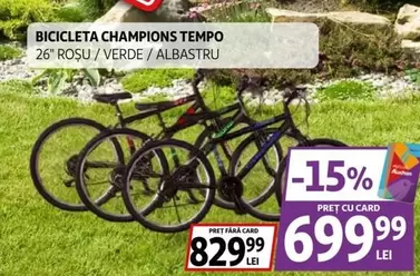 Auchan - BICICLETA CHAMPIONS TEMPO