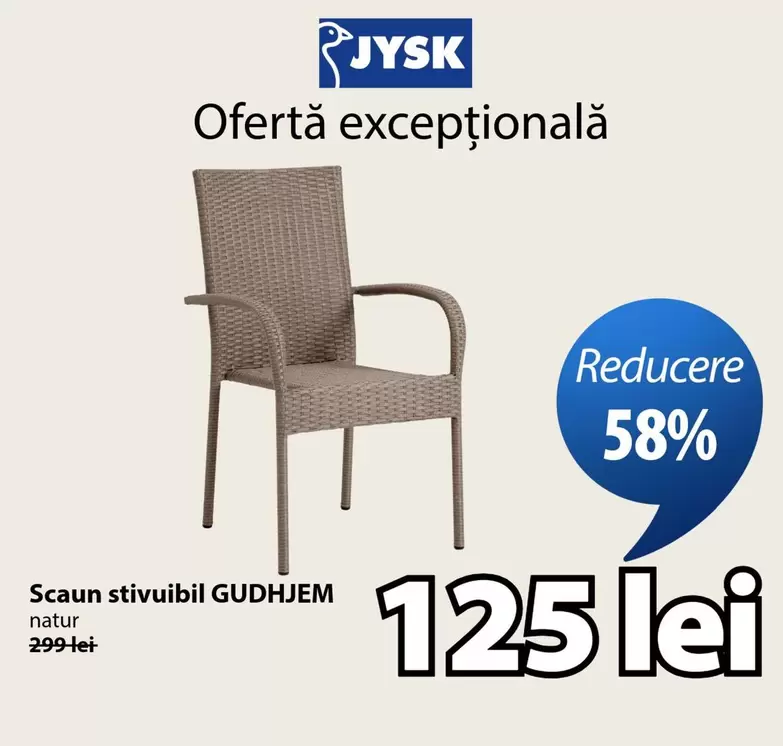 Scaun stivuibil GUDHJEM