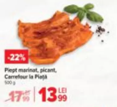 Piept marinat, picant