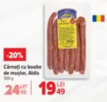 Cârnați cu boabe de muștar