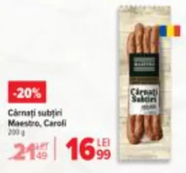 Cârnați subțiri