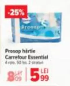 Prosop hartie
