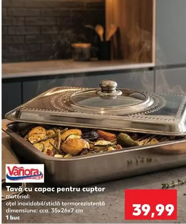 Tavă cu capac pentru cuptor