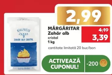 Alb - Zahăr alb cristal