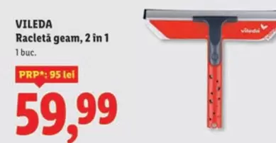 Racletă geam, 2 in 1