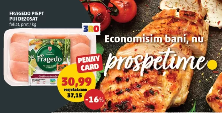 Piept pui dezosat, feliat