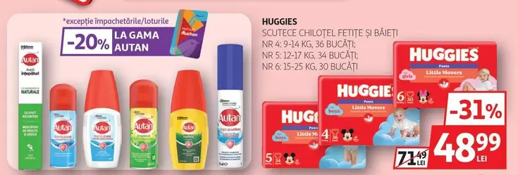 Auchan - Scutece chilotei