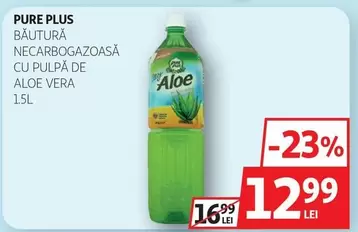 BĂUTURĂ NECARBO GAZOASĂ CU PULPĂ DE ALOE VERA