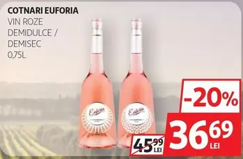 Cotnari - COTNARI EUFORIA VIN ROZE DEMIDULCE / DEMISEC