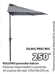 KOLDING parasolar balcon