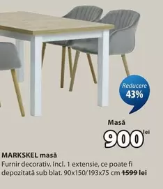 MARK SKEL masă