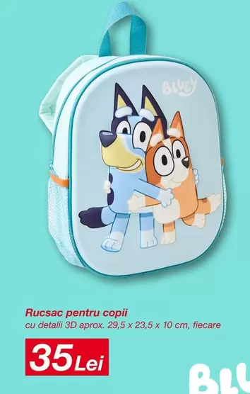 Rucsac pentru copii cu detalii 3D