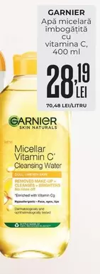 Apă micelară îmbogățită cu vitamina C, 400 ml