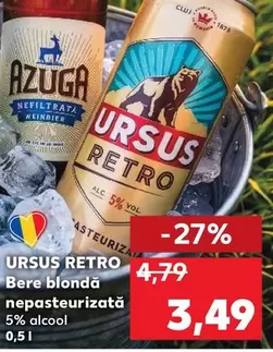 Ursus Retro Bere blondă nepasteurizată
