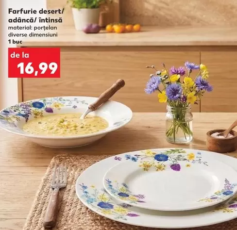 Farfurie desert/adâncă/întinsă