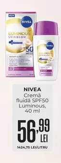 Cremă fluidă SPF50 Luminous