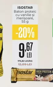 Baton proteic cu vanilie si merisoare