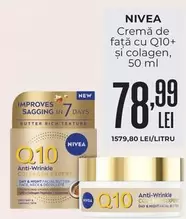 Cremă de față cu Q10+ și colagen