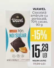 Ciocolată amăruie cu portocală, 70% cacao