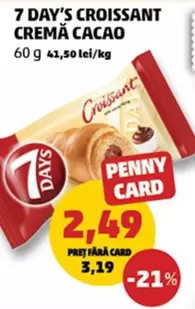 CROISSANT CREMĂ CACAO