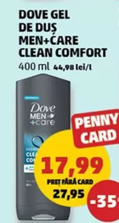 GEL DE DUȘ MEN+CARE CLEAN COMFORT