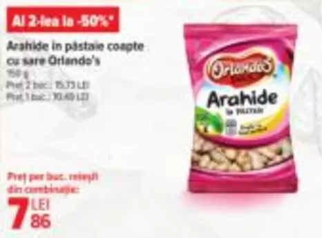 Arahide in pastăile coapte