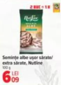 Nutline - Semințe albe ușor sărate / extra sărate