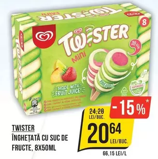 ÎNGHEȚATĂ CU SUC DE FRUCTE