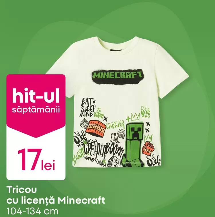 Minecraft - Tricou cu licență