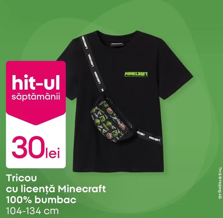 Minecraft - Tricou cu licență