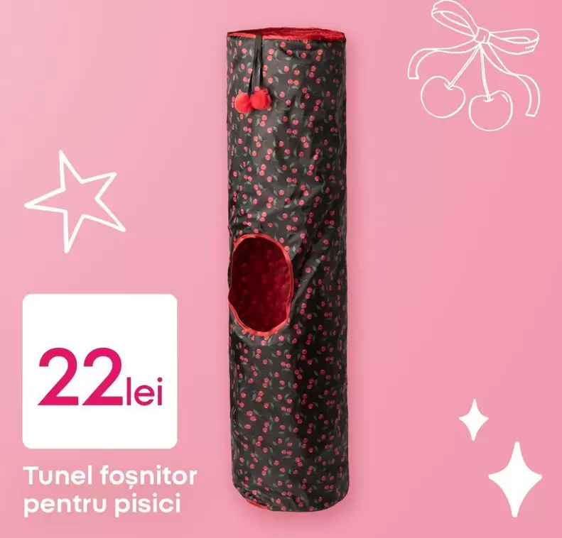 Tunel foșnițor pentru pisici