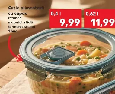 Cutie alimentara rotunda