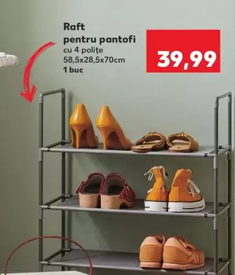 Raft pentru pantofi cu 4 polite