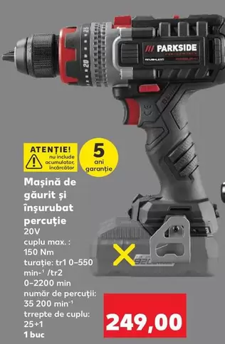 Mașină de găurit și înșurubat percuție