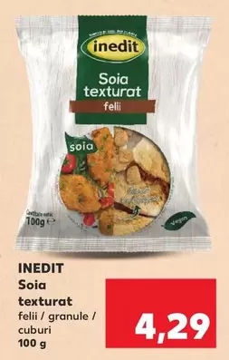 Soia texturat felii
