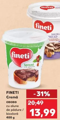 Cremă cacao cu alune de pădure / bicolora