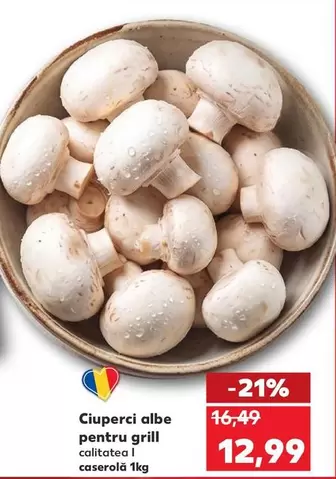 Ciuperci albe pentru grill