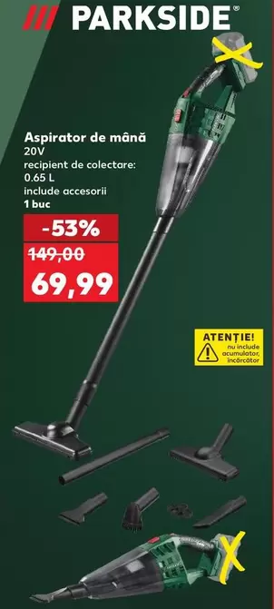 Aspirator de mână 20V