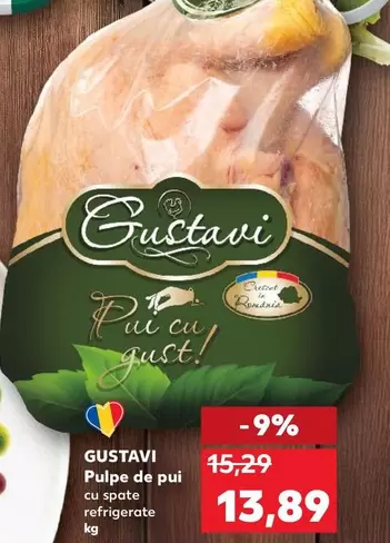 Pulpe de pui cu spate refrigerate