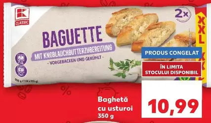 Baguette mit Knoblauchbutterzubereitung