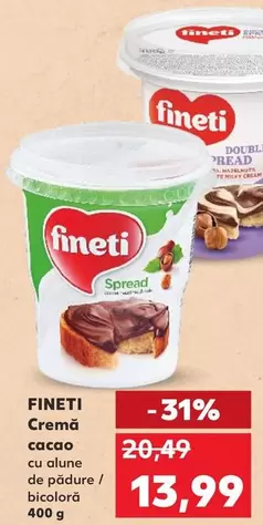 Cremă cacao cu alune de pădure / bicoloră