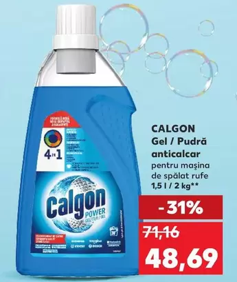 Gel / Pudră anticalcar pentru mașina de spălat rufe