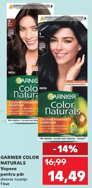 Color Naturals Vopsea pentru păr diverse nuanțe