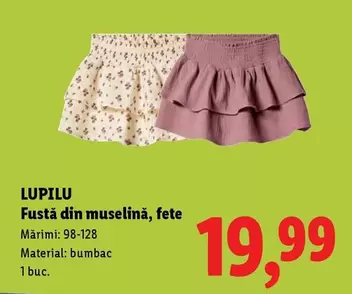 Fustă din muselină, fete