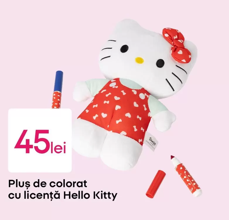 Hello Kitty - Plus de colorat cu licență