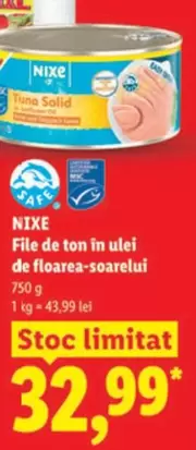 File de ton in ulei de floarea-soarelui