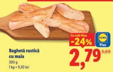 Baghetă rustică cu maia