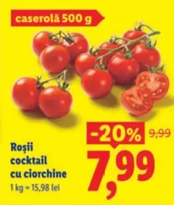 Roșii cocktail cu ciorchine